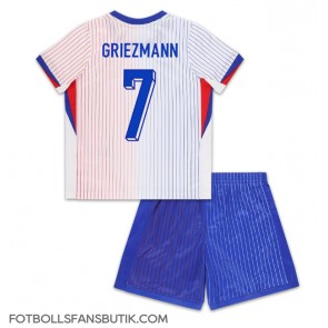 Frankrike Antoine Griezmann #7 Replika Bortatröja Barn EM 2024 Kortärmad (+ Korta byxor)